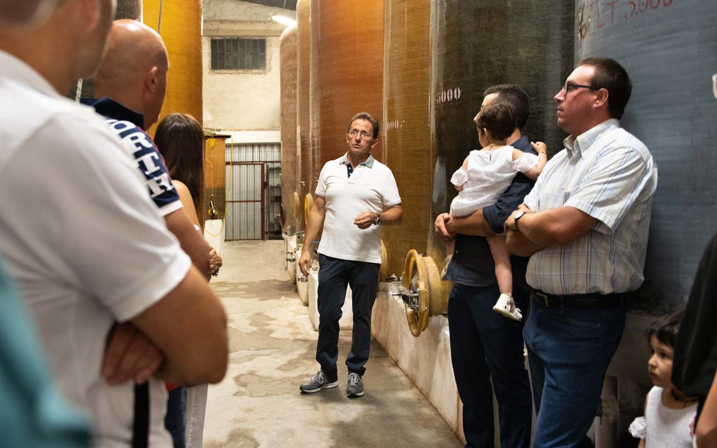 Visita alla cantina: le vasche di vinificazione in vetroresina